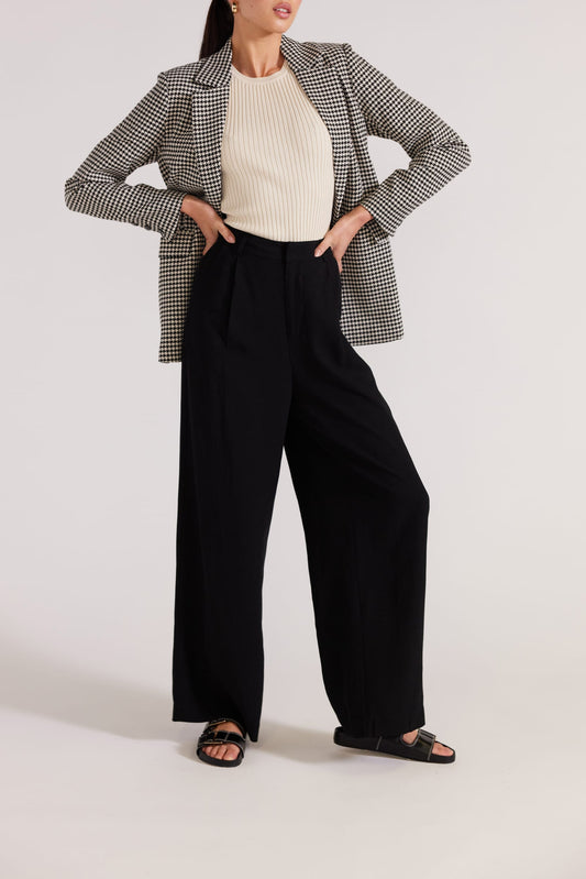 Aster Wide Leg Pant | Black