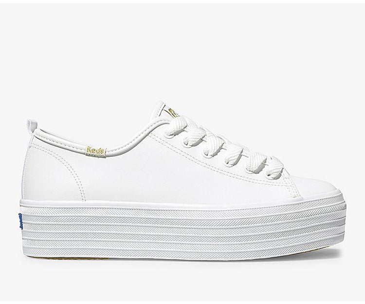 Triple Up Leather  | White
