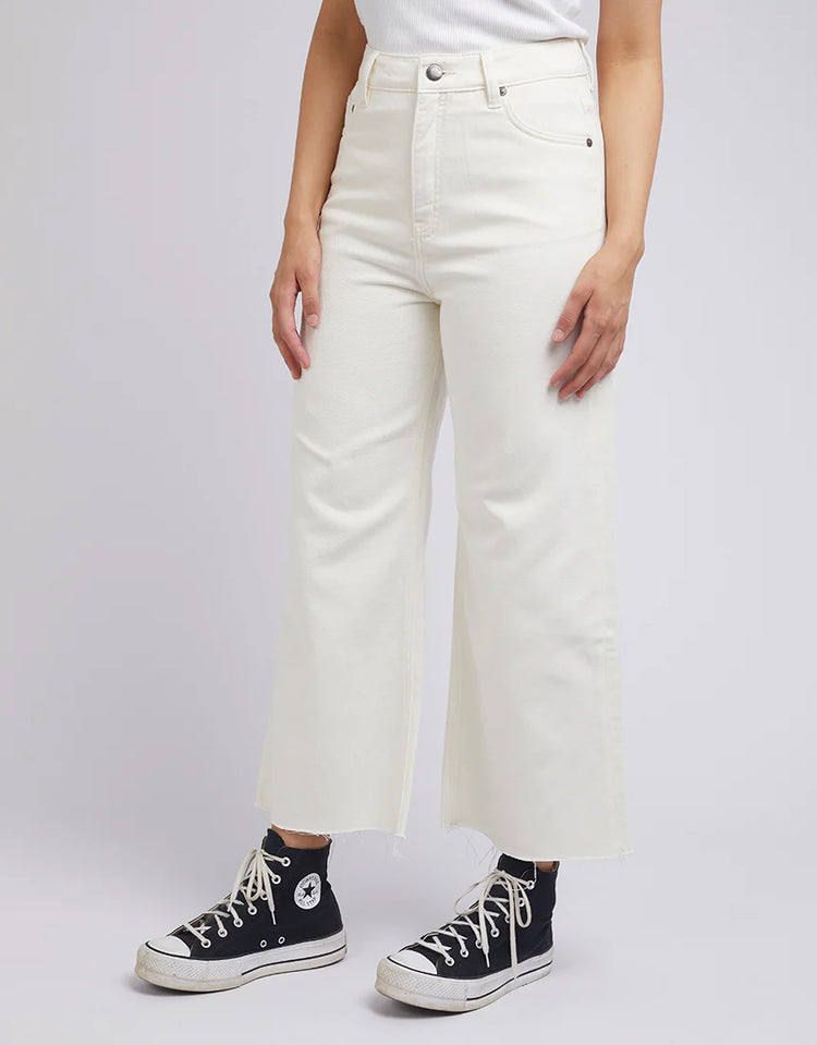 Charlie High Rise Wide Leg Jean | Vintage White