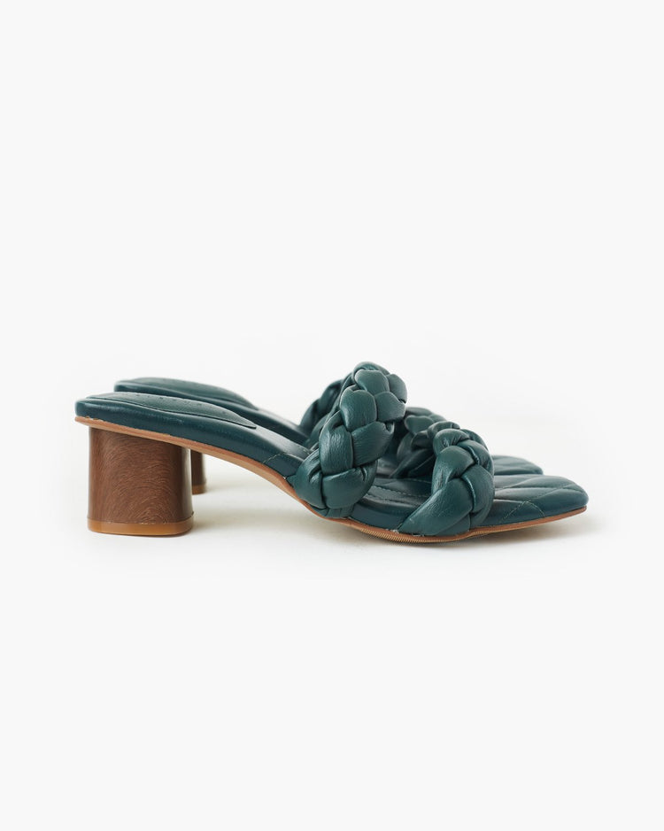 Illy Leather Heel | Forest