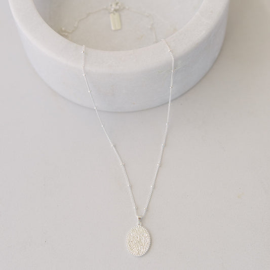 Wildflower Necklace In Silver
