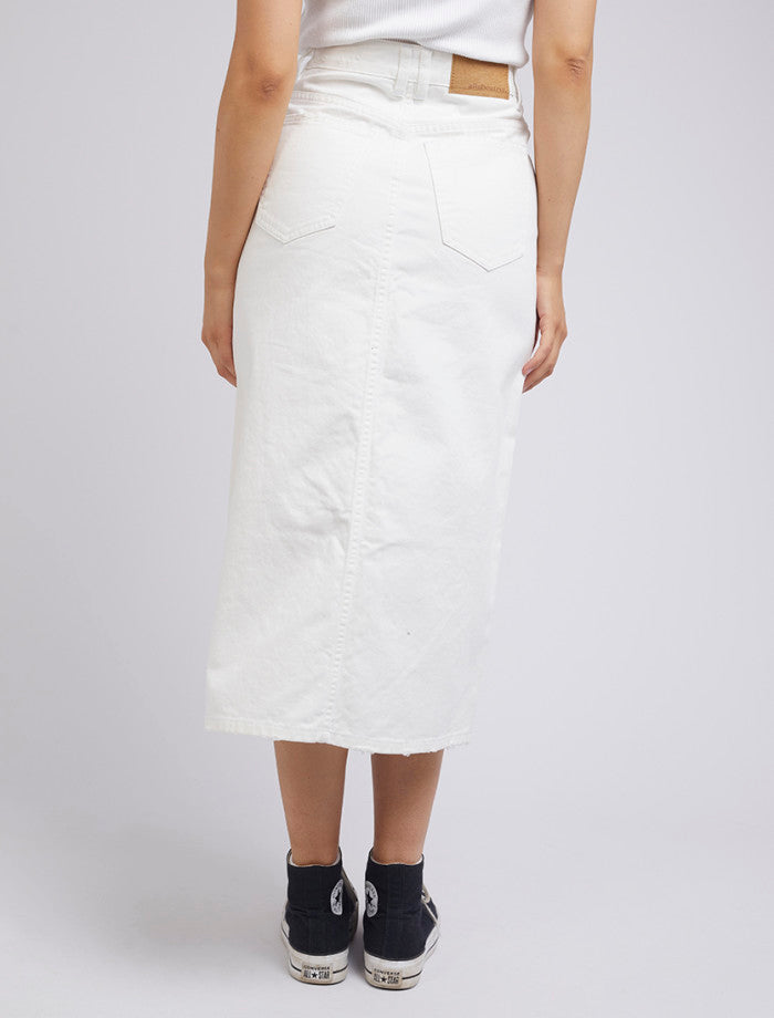 Jessie Midi Skirt | Vintage White